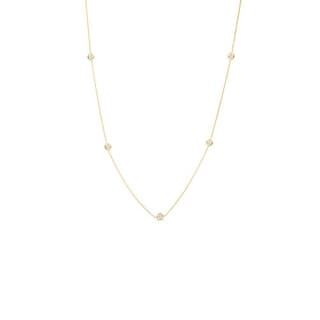 Roberto Coin Diamond 18K Polished Yellow Gold Station Necklace