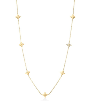 Roberto Coin Diamond 18K Polished Yellow Gold Chain Necklace
