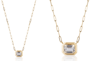 Goshwara Crystal 18K Polished Yellow Gold Chain Necklace