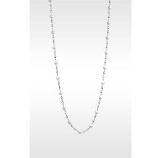 Platinum Born Pearl Chain Necklace