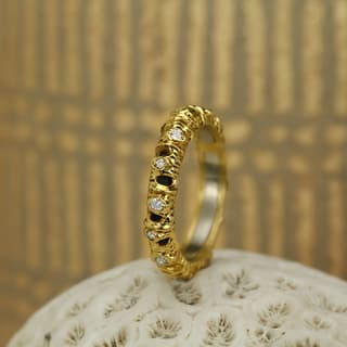 Sarah Graham Diamond 18K Polished Yellow Gold Band Ring