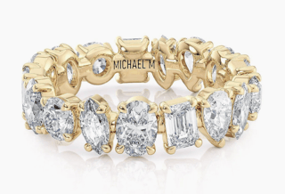 Michael M Diamond 18K Polished Yellow Gold Band Ring