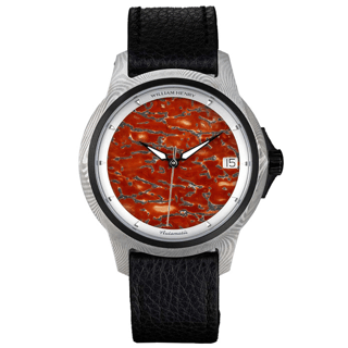William Henry, LLC Dinosaur Bone Titanium Watch