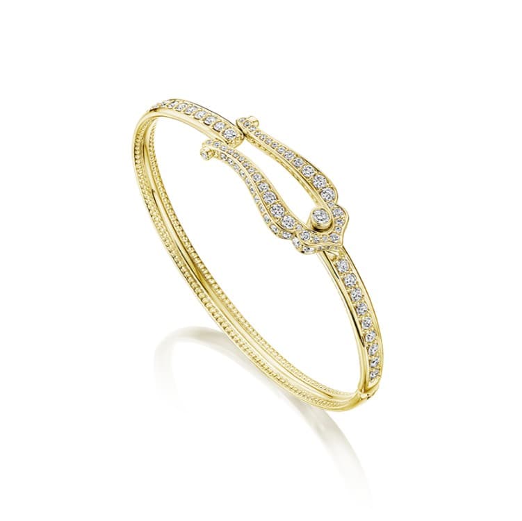 Verragio Diamond 18K Polished Yellow Gold Bangle Bracelet