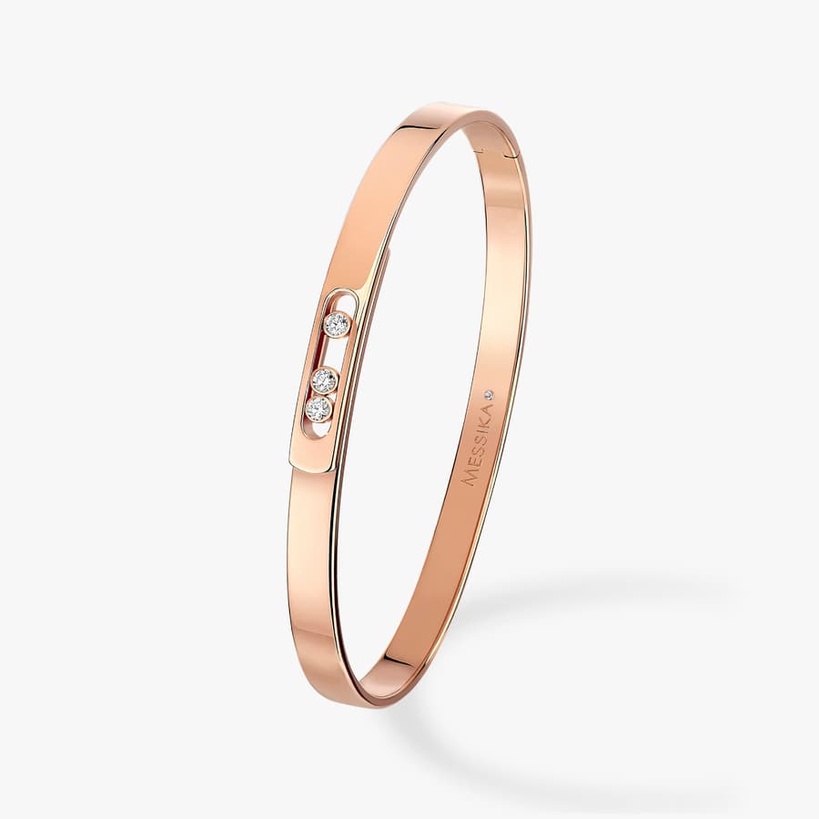 Messika Diamond 18K Polished Pink Gold Bangle Bracelet