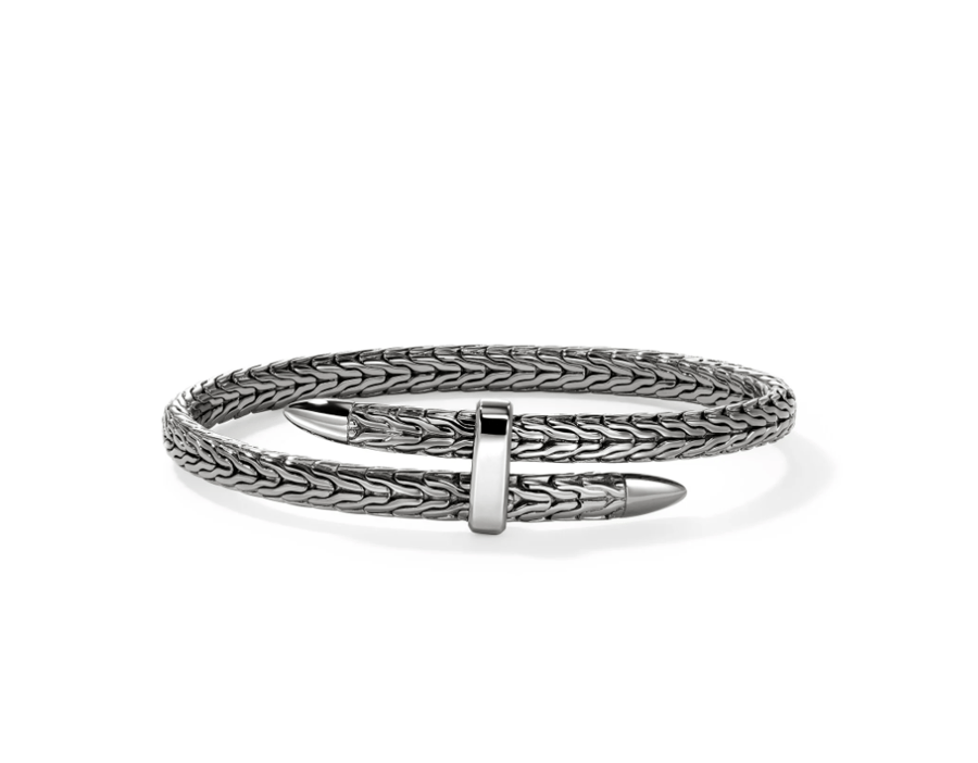 John Hardy Black Sterling Silver Cuff Bracelet