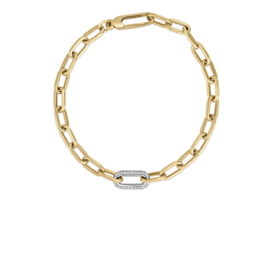 Roberto Coin Diamond 18K Polished Yellow Gold Chain Necklace