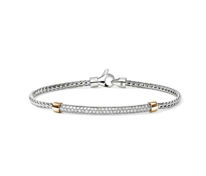John Hardy Diamond 14K Two-Tone Gold Chain Bracelet