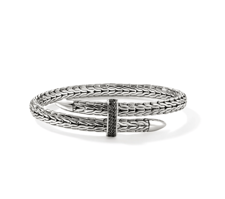 John Hardy Sapphire Sterling Silver Cuff Bracelet