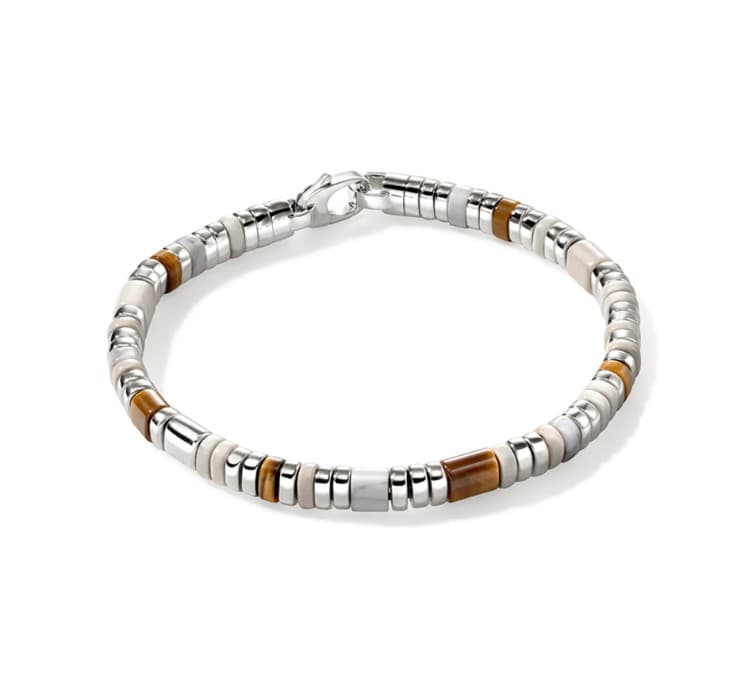 John Hardy Classic Chain Tiger Eye Silver Sterling Silver Chain Bracelet