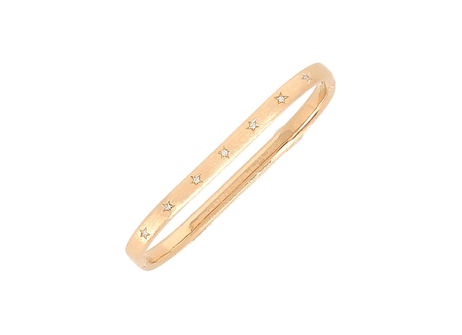 Pesavento Diamond 18K Matte Yellow Vermeil Bangle Bracelet