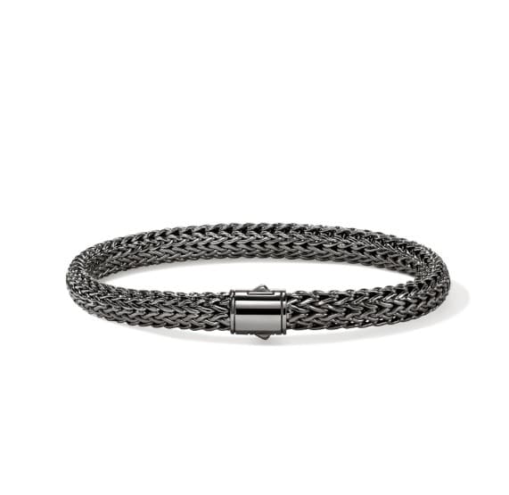 John Hardy Polished Black Rhodium Chain Bracelet