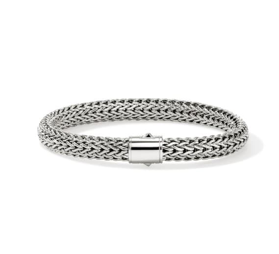 John Hardy Polished Silver Sterling Silver Chain Bracelet