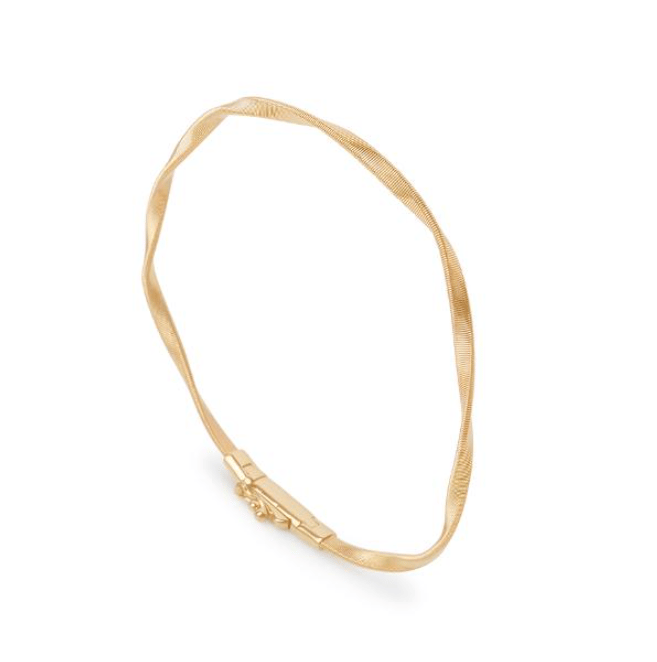 Marco Bicego Marrakech 18K Engraved Yellow Gold Bangle Bracelet