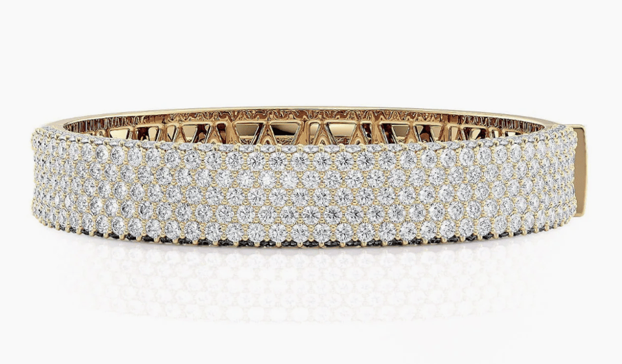 Michael M Diamond 18K Polished Yellow Gold Bangle Bracelet