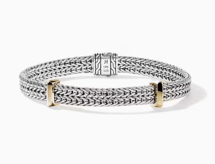 John Hardy 14K Two-Tone Sterling Silver Chain Bracelet