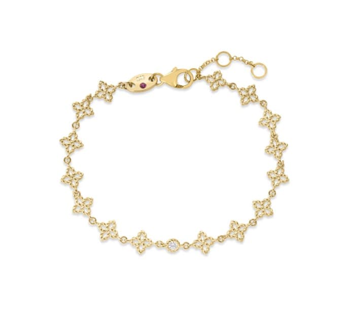 Roberto Coin Diamond 18K Polished Yellow Gold Bracelet