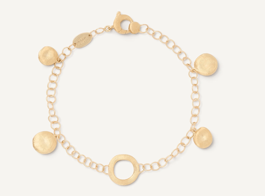 Marco Bicego Jaipur 18K Engraved Yellow Gold Link Bracelet