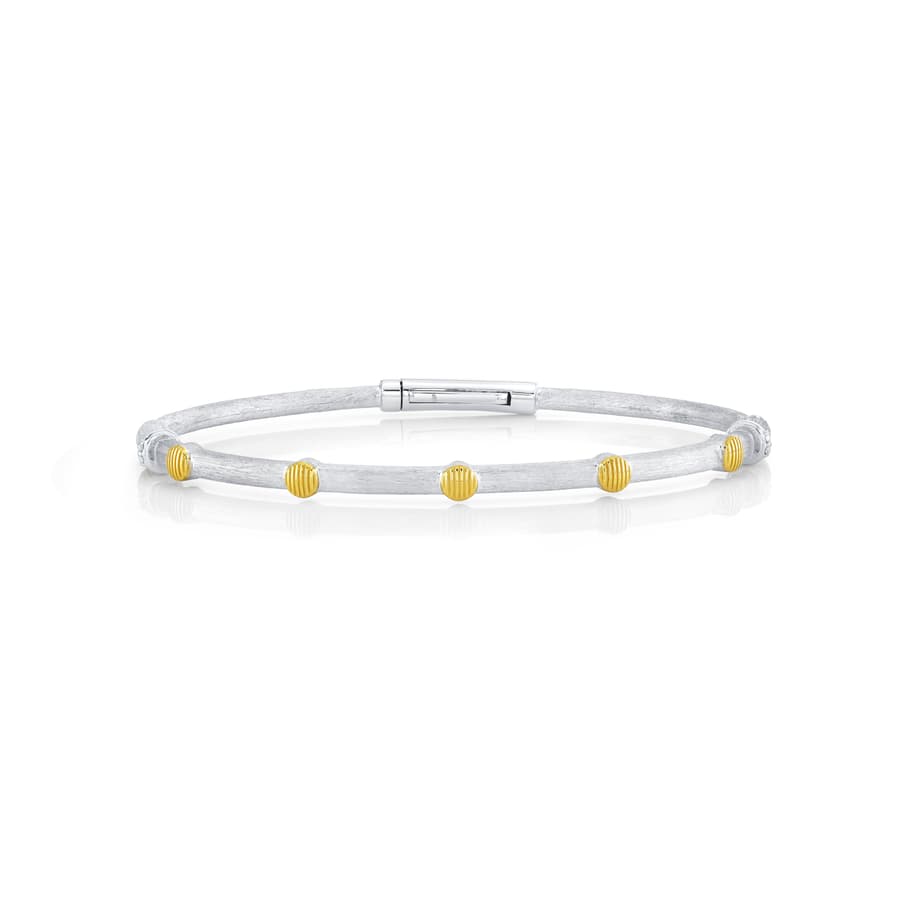 Sloane Street Diamond Silver Sterling Silver Bangle Bracelet