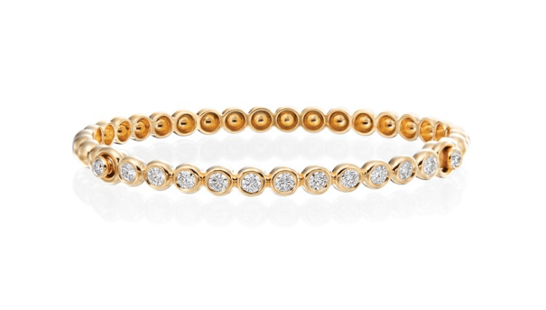 Gumuchian Diamond 18K Polished Yellow Gold Bangle Bracelet