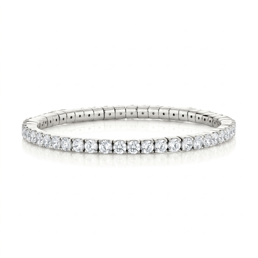 Sloane Street Topaz Silver Sterling Silver Tennis Bracelet