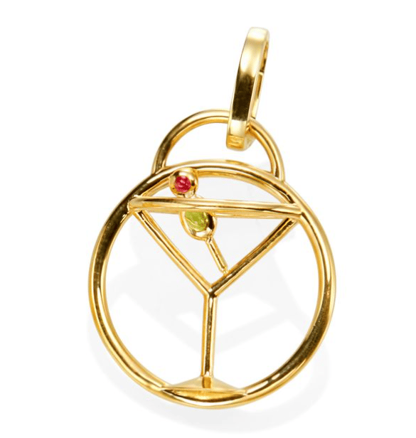 Gumuchian Garnet 18K Polished Yellow Gold Symbol Charm