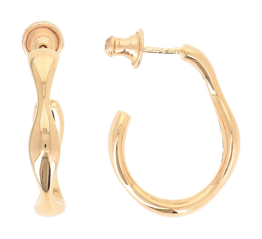 Pesavento Elegance in 18K Polished Yellow Vermeil Hoop Earrings
