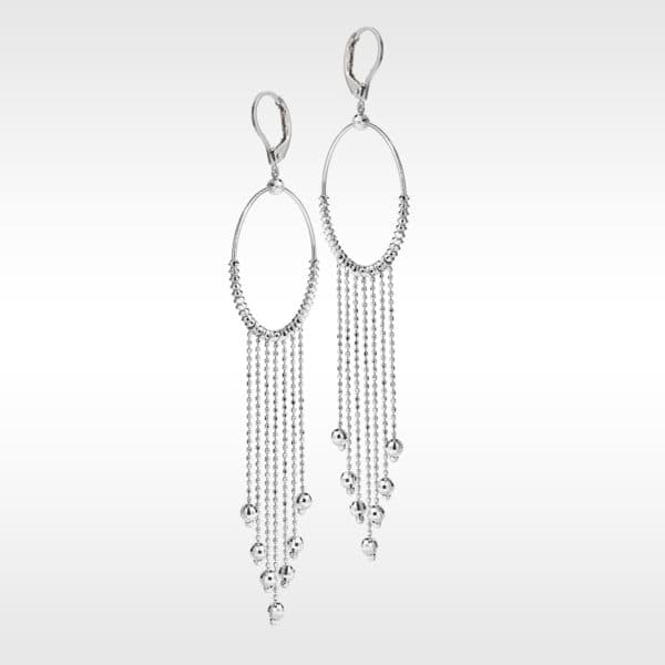 Platinum Born White Platinum Chandelier Earrings