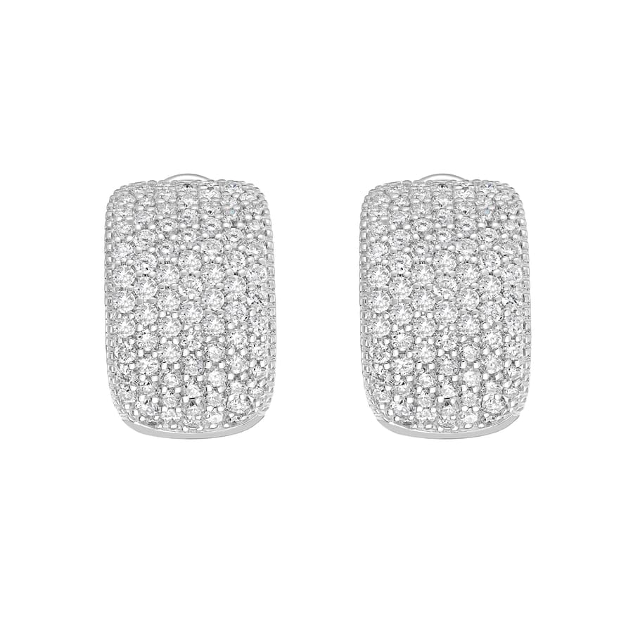 Ruchi Diamond in 18K Polished White Gold Clip Earrings