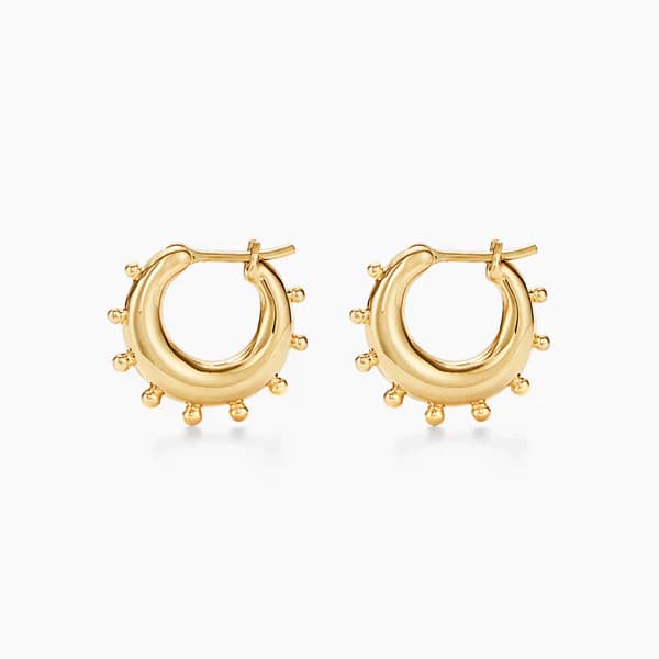 Temple St Clair in 18K Polished Yellow Gold Hoop Earrings