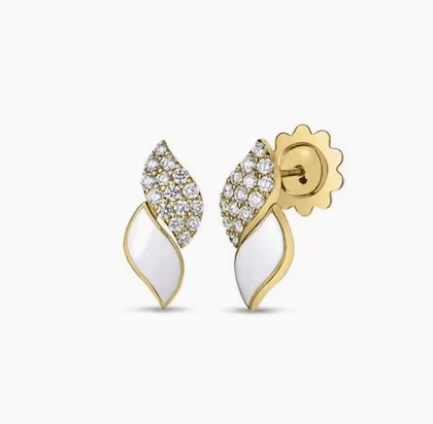Roberto Coin San Marco Enamel in 18K Polished Yellow Gold Post Earrings