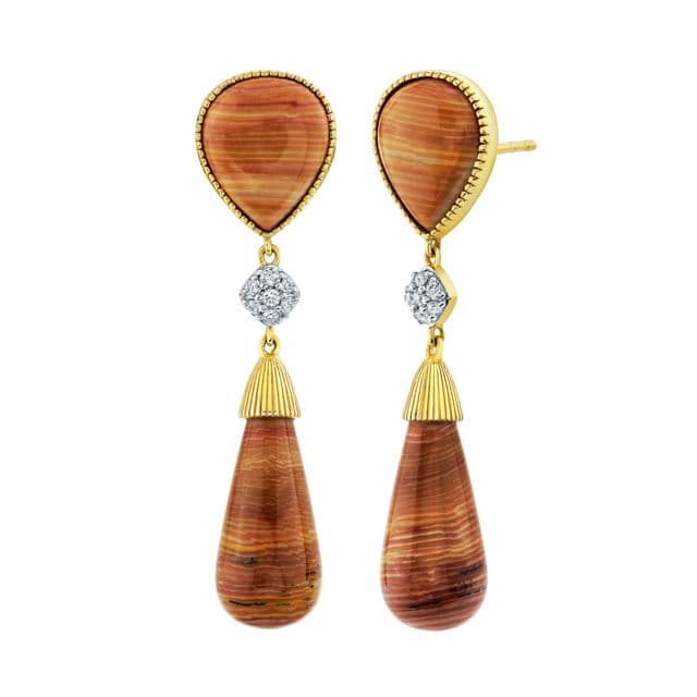 Sloane Street Diamond in 18K Yellow Gold Drop Earrings