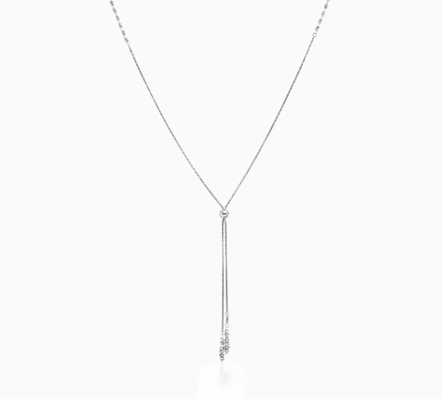 Platinum Born Lariat Necklace