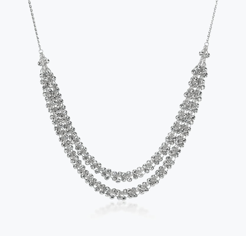 Platinum Born 850PTK Diamond Cut Platinum Chain Necklace