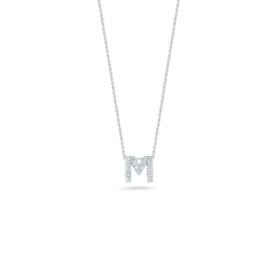 Roberto Coin Love Letter Diamond Pendant Necklace
