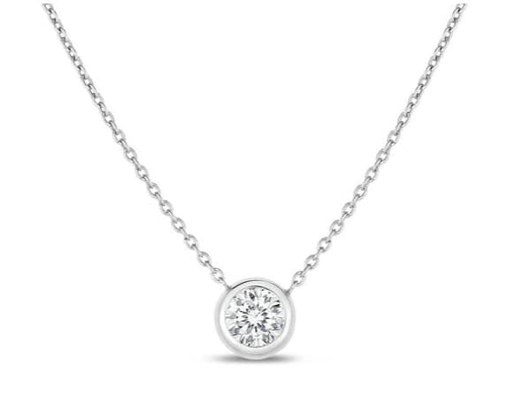 Roberto Coin Tiny Treasures Diamond Station Necklace
