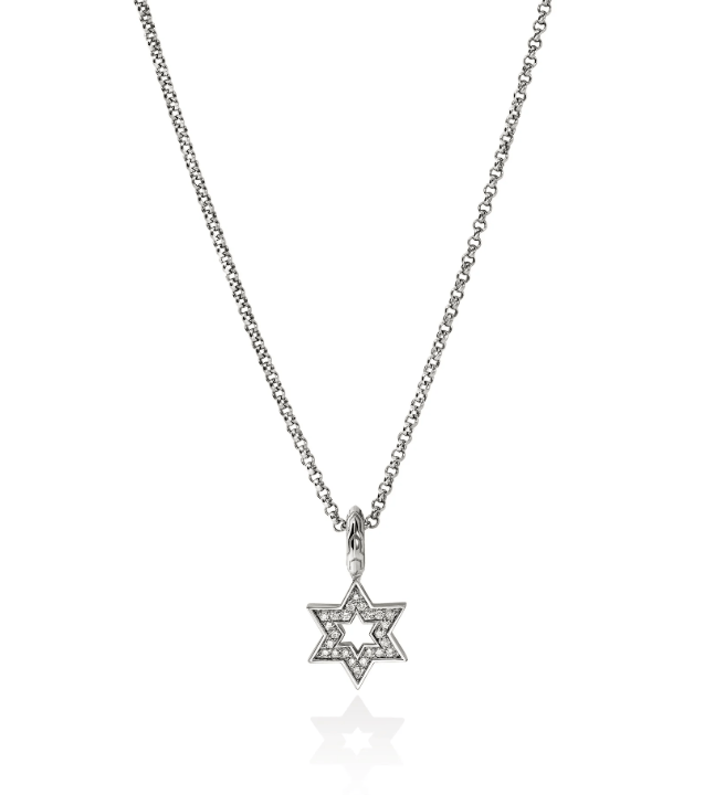 John Hardy Classic Chain Diamond Silver Sterling Silver Pendant Necklace