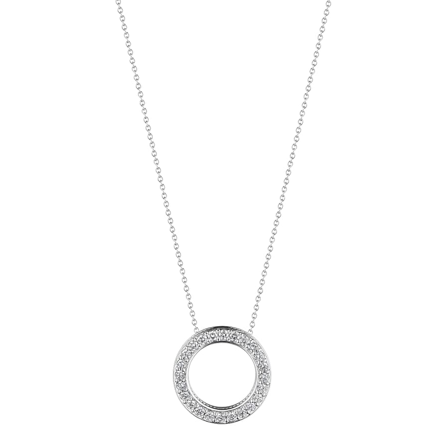 Verragio Diamond 18K Polished White Gold Pendant Necklace