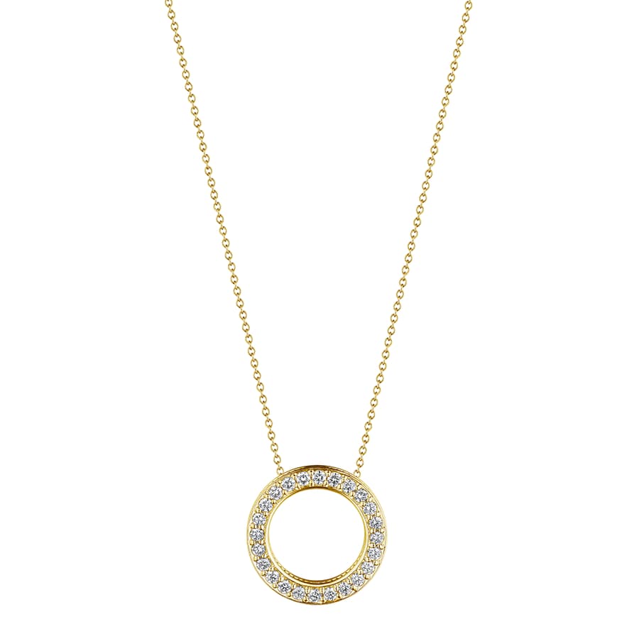 Verragio Diamond 18K Polished Yellow Gold Pendant Necklace