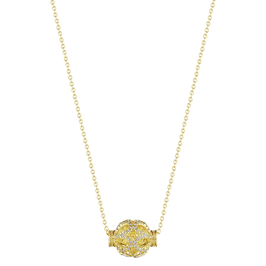 Verragio Diamond 18K Polished Yellow Gold Pendant Necklace