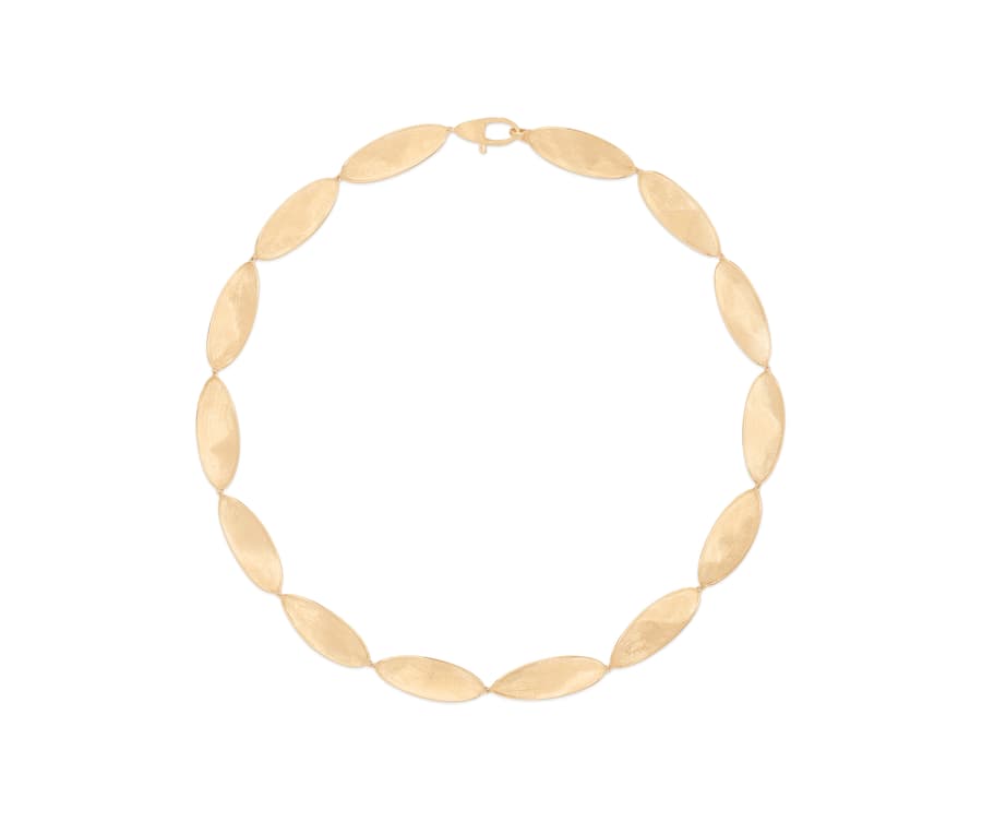 Marco Bicego Lunaria 18K Engraved Yellow Gold Chain Necklace