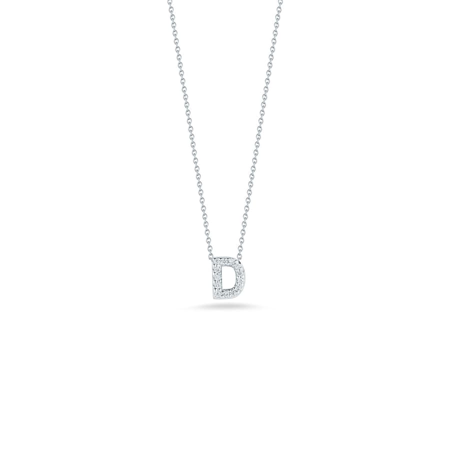 Roberto Coin Love Letter Diamond Pendant Necklace