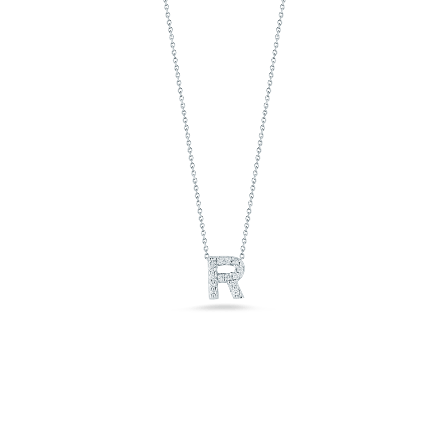 Roberto Coin Love Letter Diamond Pendant Necklace