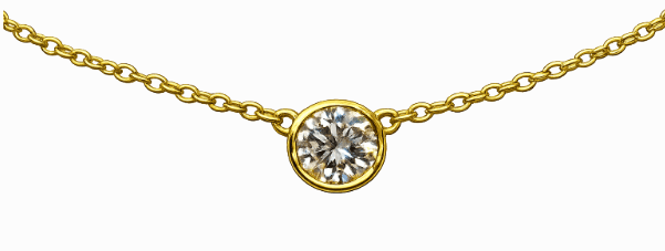 Suna Bros Diamond 18K Polished Yellow Gold Pendant Necklace