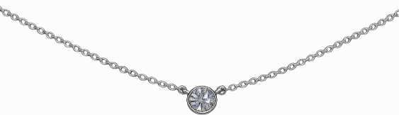 Suna Bros Diamond 18K Polished White Gold Pendant Necklace