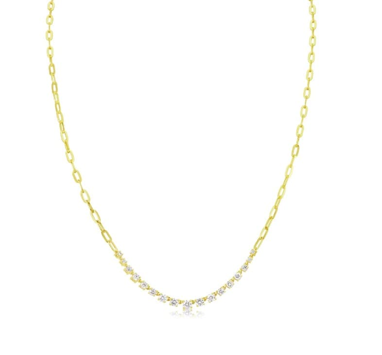 MEIRA T Diamond 14K Polished Yellow Gold Chain Necklace