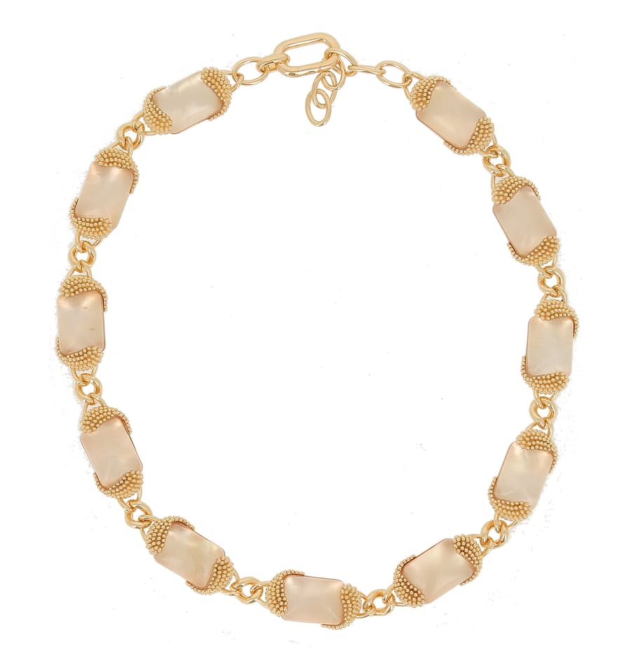 Pesavento Crystal 18K Matte Yellow Vermeil Chain Necklace