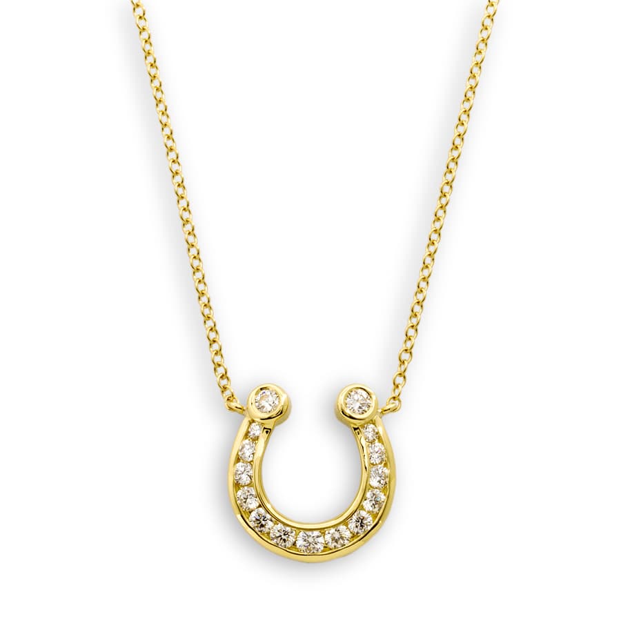 Suna Bros Diamond 18K Polished Yellow Gold Pendant Necklace