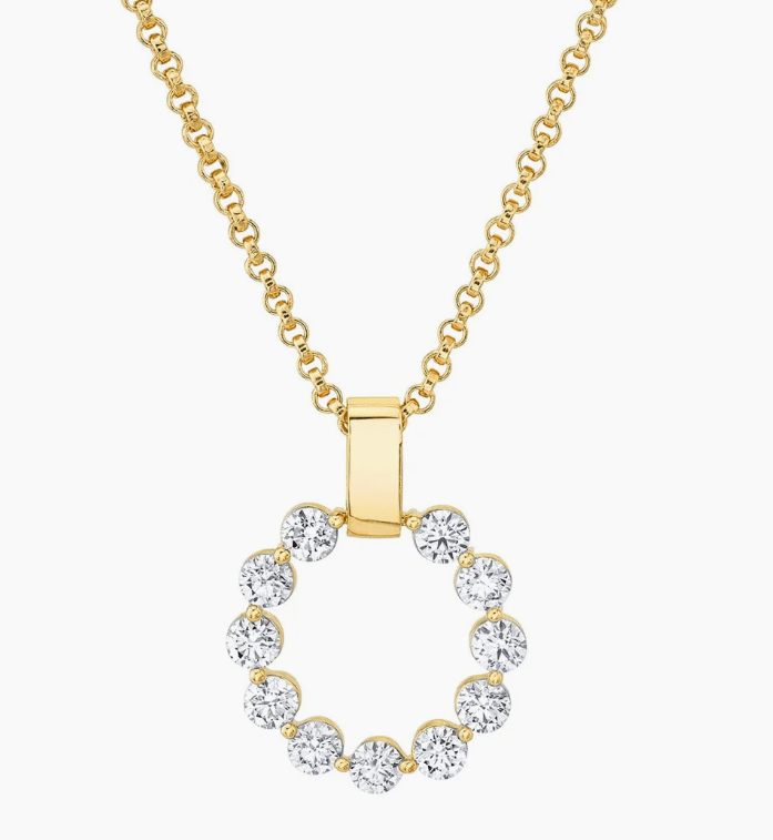Michael M Diamond 18K Polished Yellow Gold Pendant Necklace