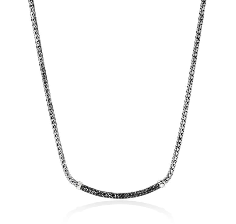 John Hardy Sapphire 14K Polished Silver Sterling Silver Chain Necklace
